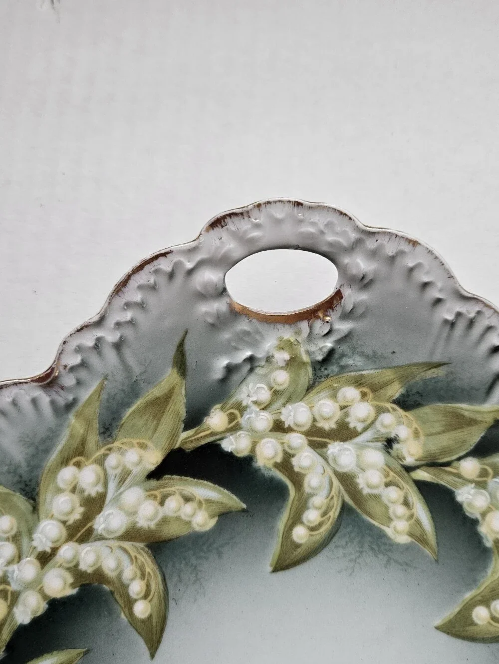 Vintage RC Rosenthal Bavaria Monbijou Lily of the Valley Hand Painted Gold Trim